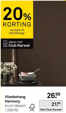 Karwei Vliesbehang Harmony aanbieding