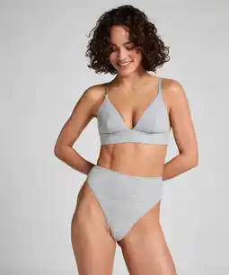 Hunkemoller Hunkemöller Katoenen string Grijs aanbieding