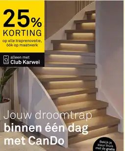 Karwei Op alle traprenovatie aanbieding