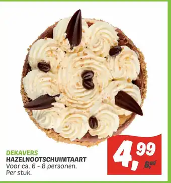 Dekamarkt Hazelnootschuimtaart aanbieding