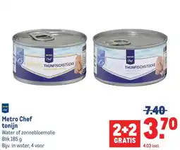 Makro Metro Chef tonijn aanbieding