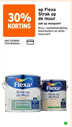 GAMMA op Flexa Strak op de muur aanbieding