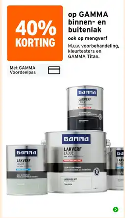 GAMMA op GAMMA binnen- en buitenlak aanbieding