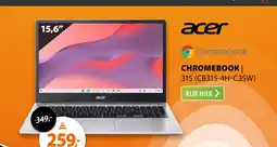 Expert Acer Chromebook 315 (CB315-4H-C3SW) Zilver aanbieding