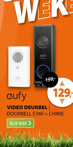 Expert Eufy Video Doorbell E340 + Chime aanbieding