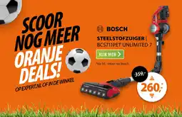 Expert Bosch BCS711PET Unlimited 7 Rood aanbieding