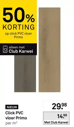 Karwei Click PVC vloer Primo aanbieding