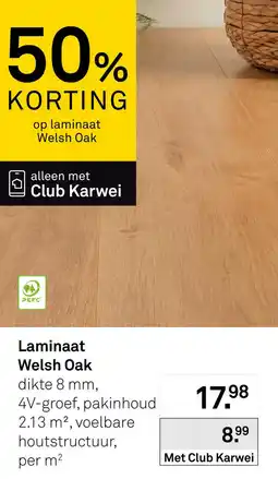 Karwei Laminaat Welsh Oak aanbieding