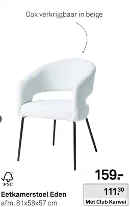 Karwei Eetkamerstoel Eden aanbieding