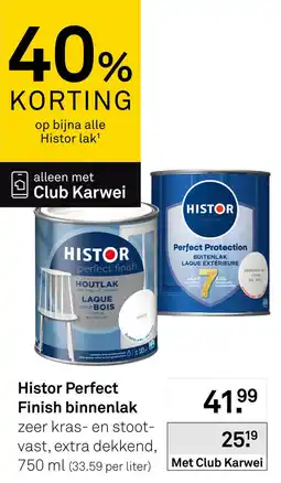 Karwei Histor Perfect Finish binnenlak aanbieding