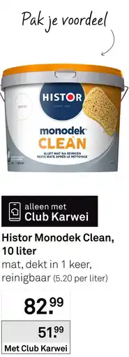 Karwei Histor Monodek Clean aanbieding