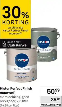 Karwei Histor Perfect Finish muurverf aanbieding