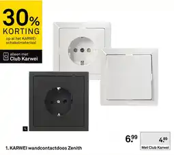 Karwei KARWEI wandcontactdoos Zenith aanbieding