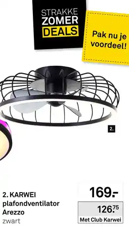 Karwei Karwei plafondventilator Arezzo aanbieding