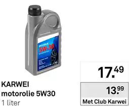 Karwei Karwei motorolie 5W30 aanbieding