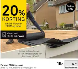 Karwei Pandser EPDM op maat aanbieding