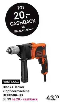 Karwei Black+Decker klopboormachine BEH850K-QS aanbieding