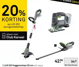 Karwei LUX 20V heggenschaar aanbieding