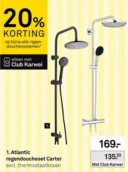Karwei Atlantic regendoucheset Carter aanbieding