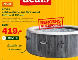 Welkoop Intex opblaasbare spa Greywood Deluxe aanbieding