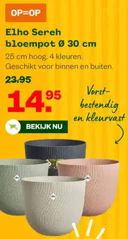Welkoop Elho Sereh bloempot aanbieding