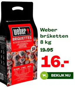 Welkoop Weber briketten aanbieding