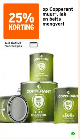 GAMMA op Copperant muur-, lak en beits mengverf aanbieding