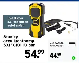 GAMMA Stanley accu luchtpomp SXIF0101 10 bar aanbieding