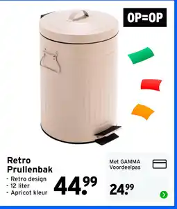 GAMMA Retro Prullenbak aanbieding