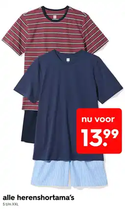 HEMA Alle herenshortama's aanbieding