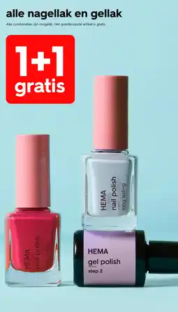 HEMA Alle nagellak en gellak aanbieding