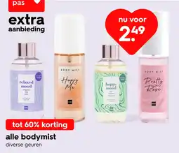 HEMA Alle bodymist aanbieding