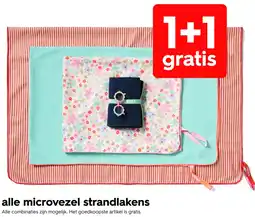HEMA Alle microvezel strandlakens aanbieding