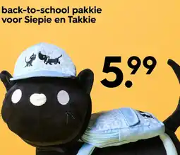 HEMA Back-to-school pakkie voor Siepie en Takkie aanbieding
