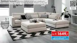 Woonsquare Hoekbank Santorini aanbieding