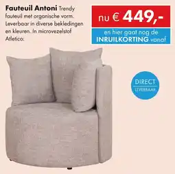 Woonsquare Fauteuil Antoni aanbieding