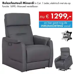 Woonsquare Relaxfauteuil Minardi aanbieding