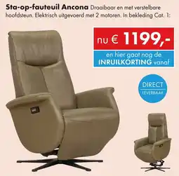 Woonsquare Sta-op-fauteuil Ancona aanbieding