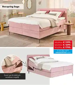 Woonsquare Boxspring Saga aanbieding