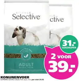 Ranzijn Konijnenvoer Supreme Science Selective aanbieding