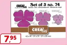 Boekenvoordeel Crealies Set of 3 no. 74 aanbieding