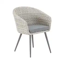 Van Cranenbroek Stoel Pasturo white grey met kussen aanbieding
