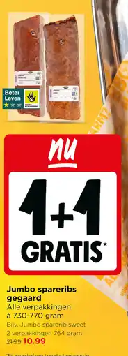 Jumbo Jumbo spareribs gegaard aanbieding
