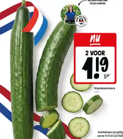 Jumbo Komkommers aanbieding