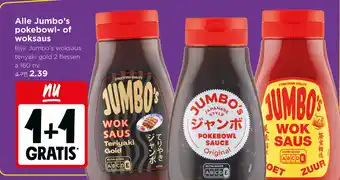 Alle Jumbo's pokebowl of woksaus