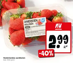 Jumbo Nederlandse aardbeien aanbieding