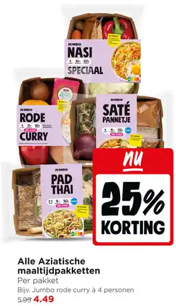 Jumbo Alle Aziatische maaltijdpakketten aanbieding