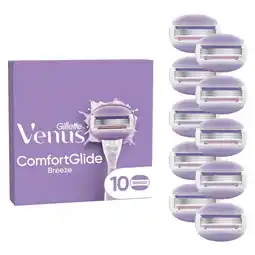 Bol.com Gillette Venus Comfortglide Breeze - 10 Scheermesjes - voor Vrouwen aanbieding