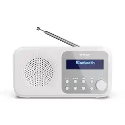 Bol.com Sharp DR-P420(WH) Tokyo Portable DAB - FM radio met Bluetooth - wit aanbieding