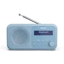 Bol.com Sharp DR-P420(BL) Tokyo Portable DAB - FM radio met Bluetooth - blauw aanbieding